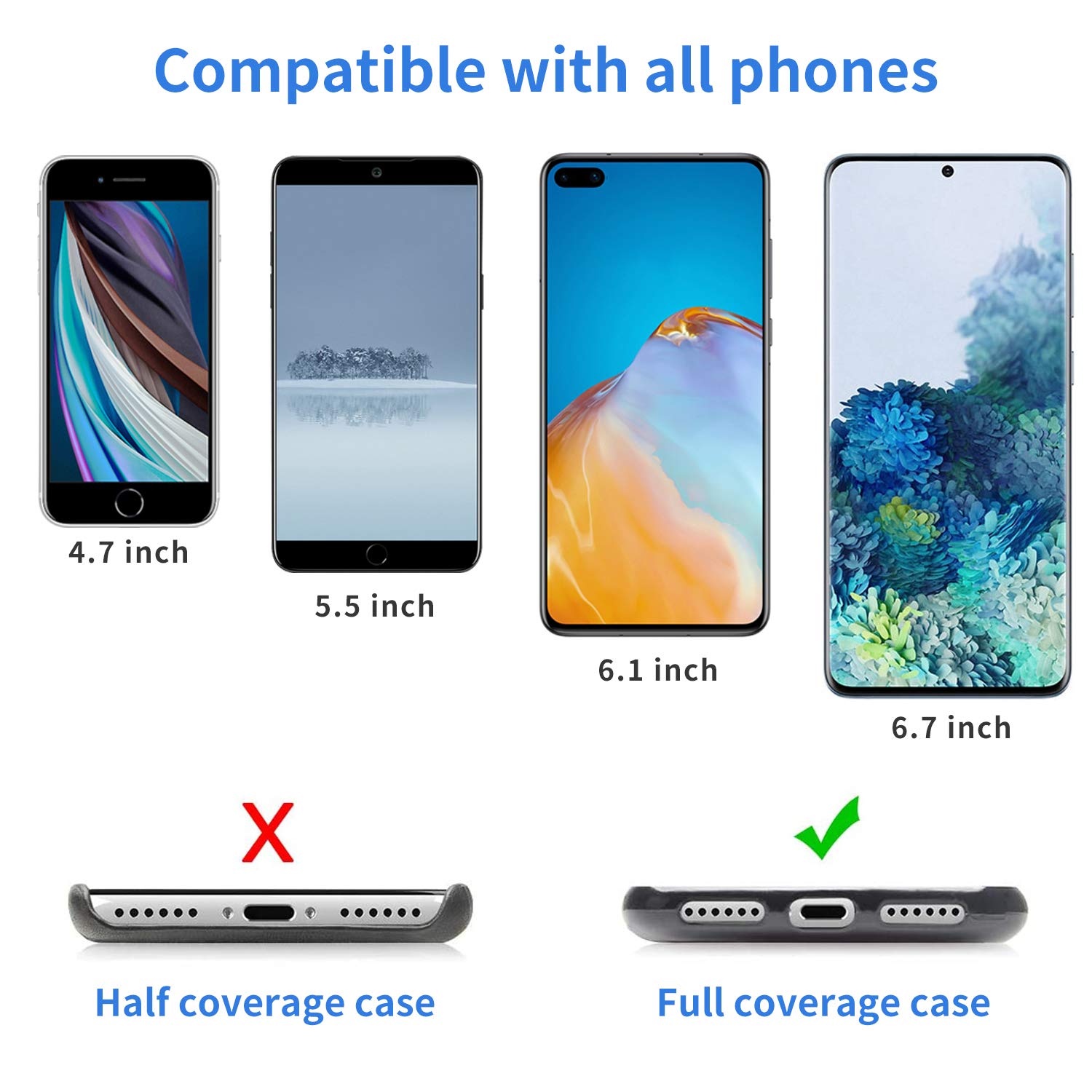 OUTXE Universal Phone Tether Tab - 4 Pack Non-Adhesive Phone Lanyard Replacement Parts for Phone Straps | Perfect for Outdoor Activities, Travel & Work (4PCs)