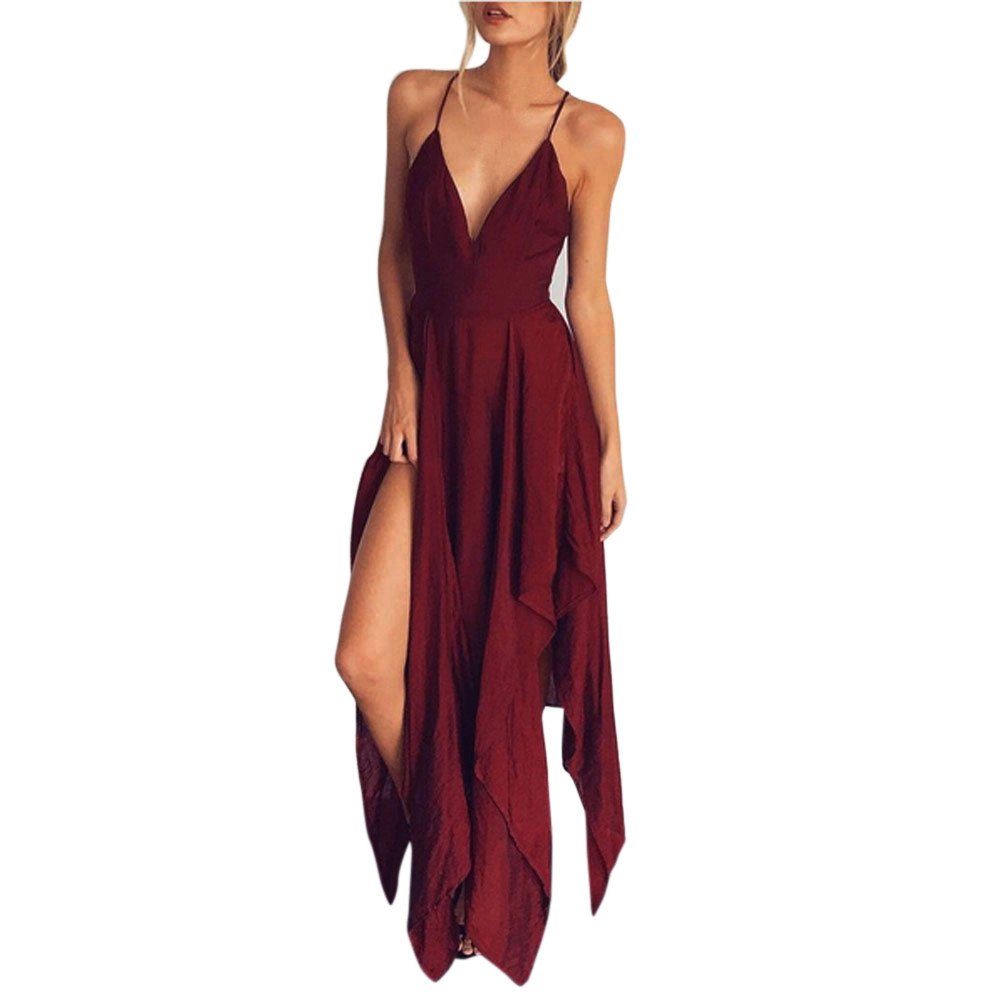 AODONG Women's Summer Dresses - Boho Long Evening Party Cocktail Casual Beach Sundress | Perfect for Beach Vacations, Date Nights & Summer Outings