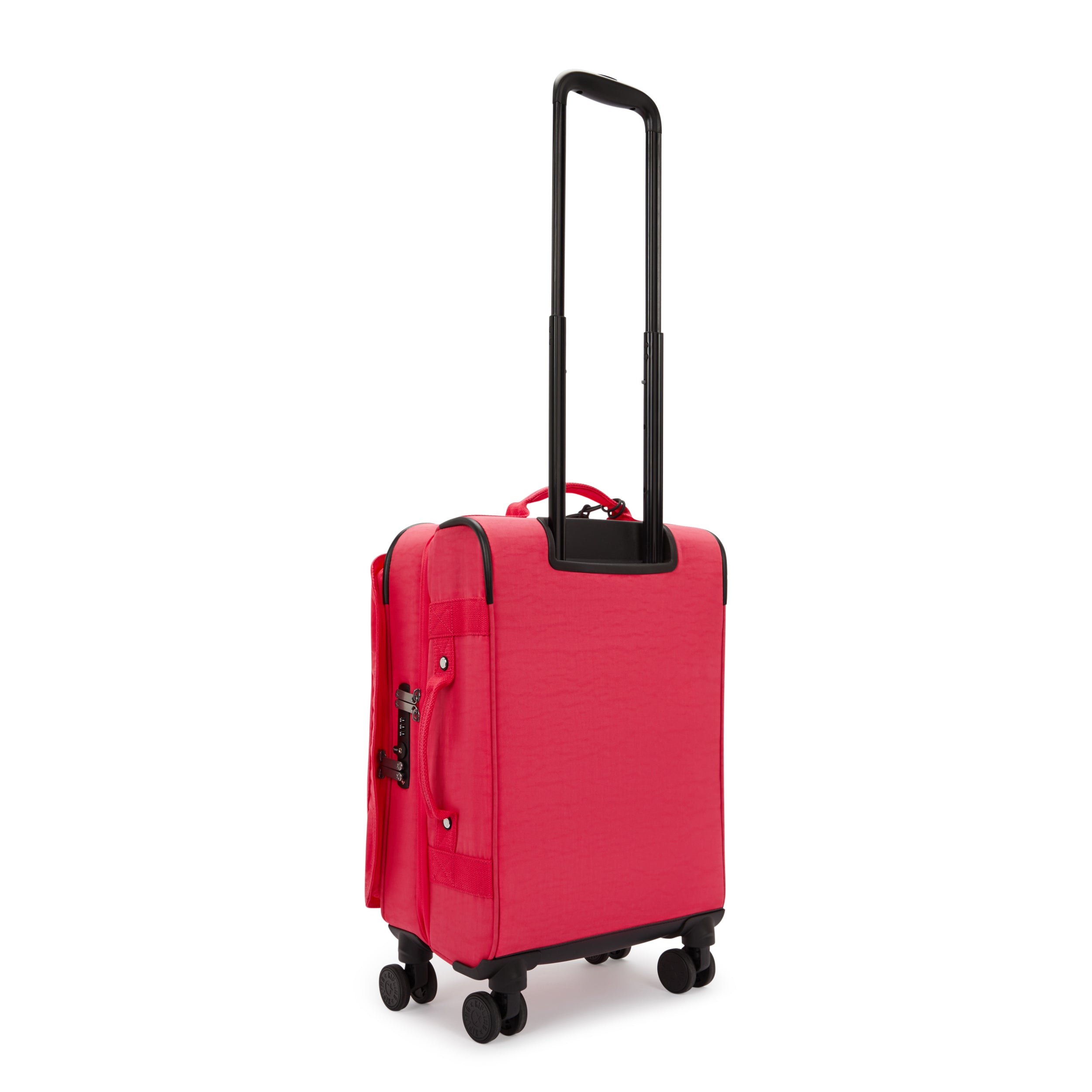 Kipling Spontaneous Small Rolling Luggage - Lightweight Carry-On Suitcase with 360° Wheels for Women, Resort Pink | Perfect for Business Travel, Weekend Getaways & Airplane Carry-On