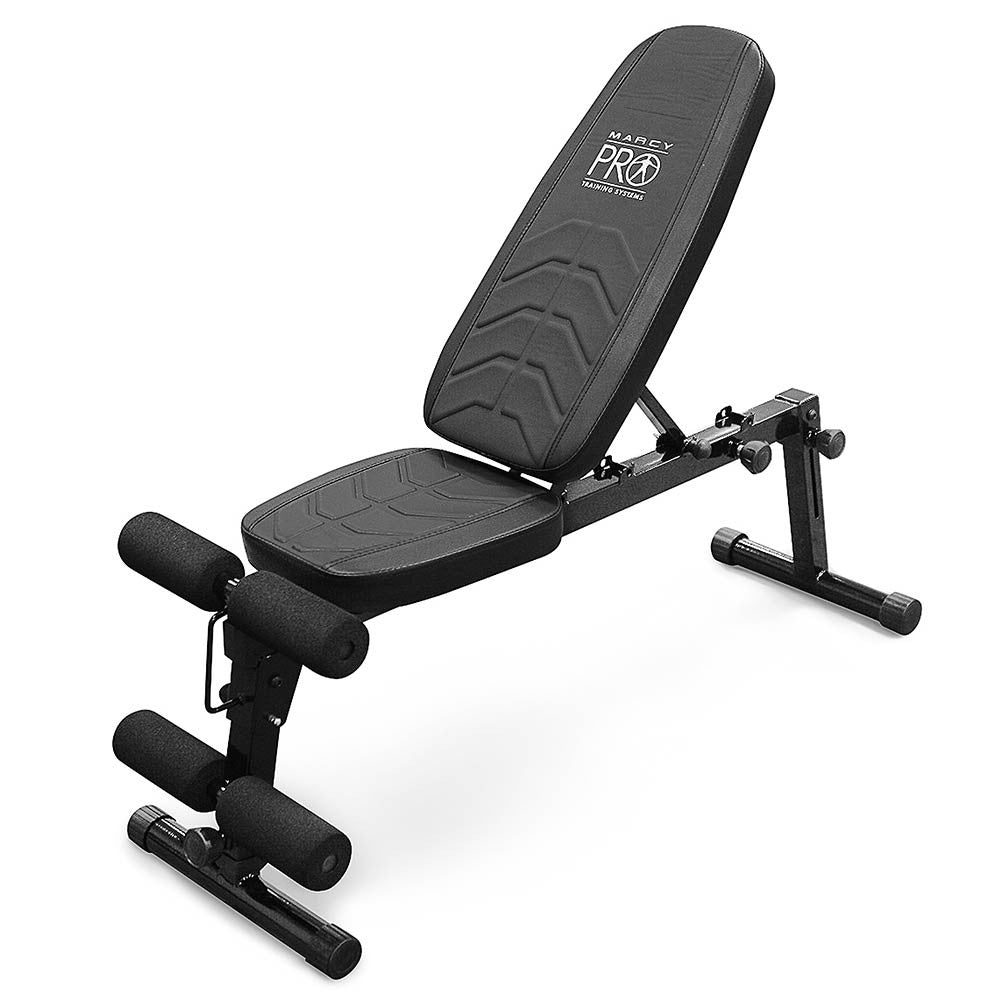 Marcy Pro Utility Bench PM 10110 - Adjustable Weight Bench for Home Gym Workouts - Perfect for Strength Training, Dumbbell Exercises & Full-Body Workouts