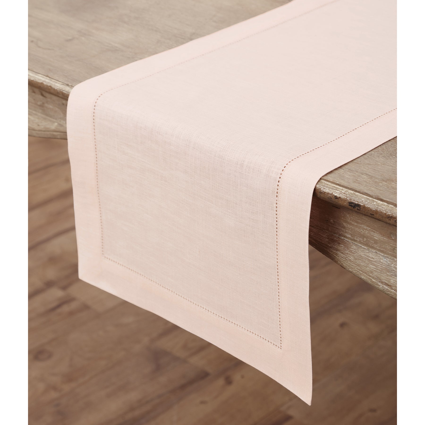 Elegant Classic Hemstitch Table Runner - Premium Linen Dining Decor for Weddings, Parties & Home Decor