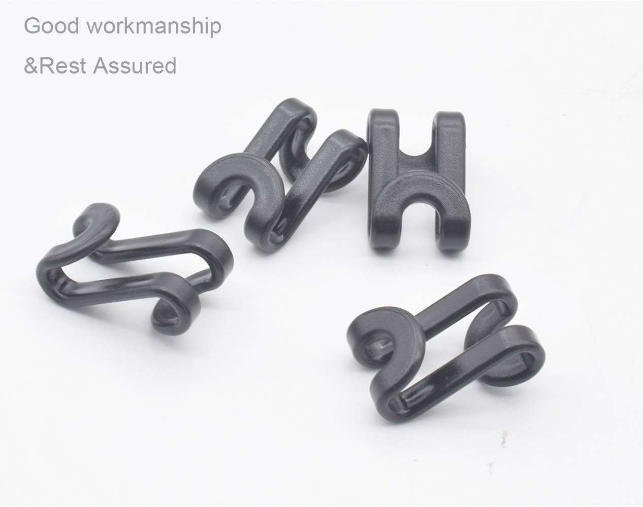 60 Pcs Heavy Duty Clothes Hanger Connector Hooks - Space Saving Closet Organizer for Velvet Huggable Hangers & Wooden Hangers (Black) - Perfect for Wardrobe, Laundry Room & Closet Storage Solutions