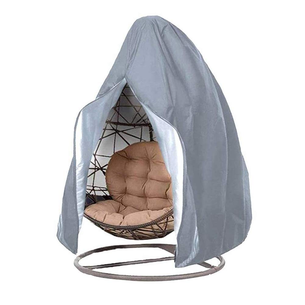Waterproof & Windproof Patio Hanging Chair Cover with Zipper - Durable Outdoor Cocoon Egg Swing Chair Protective Cover 190x115cm - Perfect for Garden, Balcony, and Backyard Relaxation
