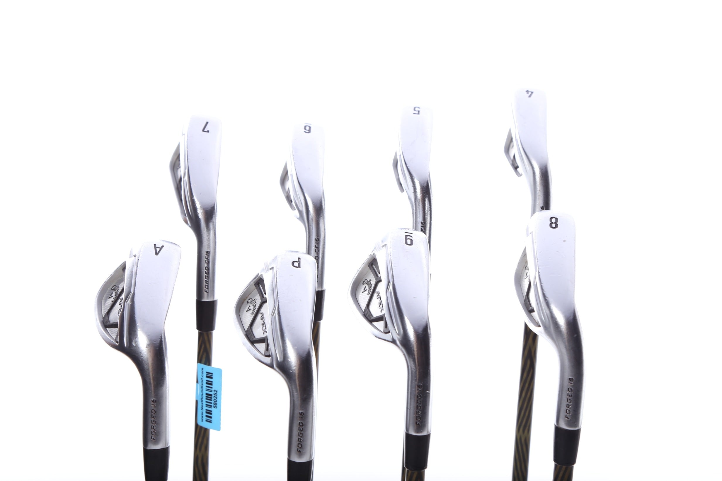Used Callaway Apex CF16 Iron Set - Right Handed 4-PW, AW Regular Flex Golf Clubs for Men | Perfect for Mid-Handicap Players on the Course
