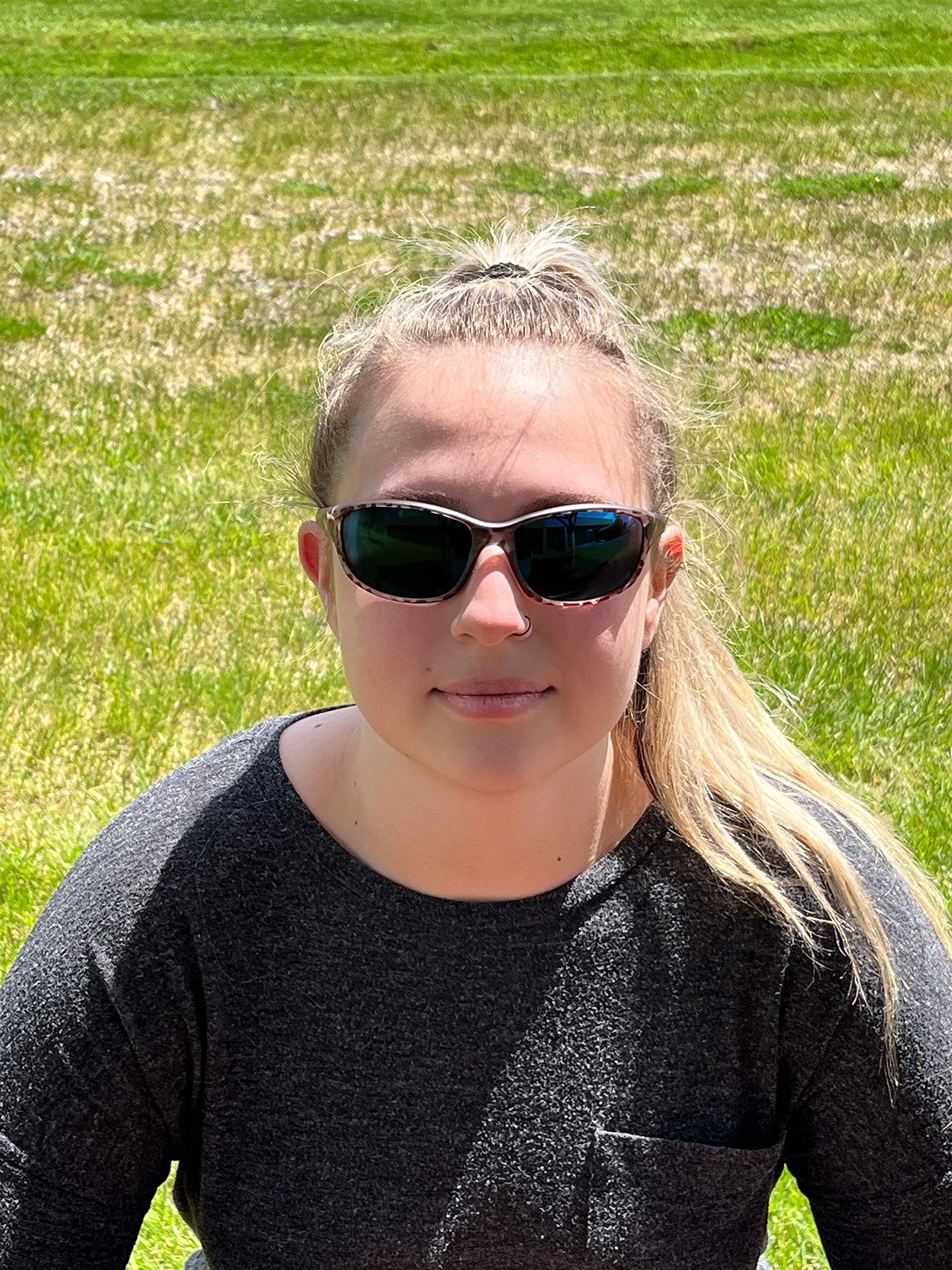 Callaway Sungear Women's Harrier Polarized Golf Sunglasses - Leopard Print UV Protection for Outdoor Sports & Driving - Perfect for Golf, Running, and Beach Activities