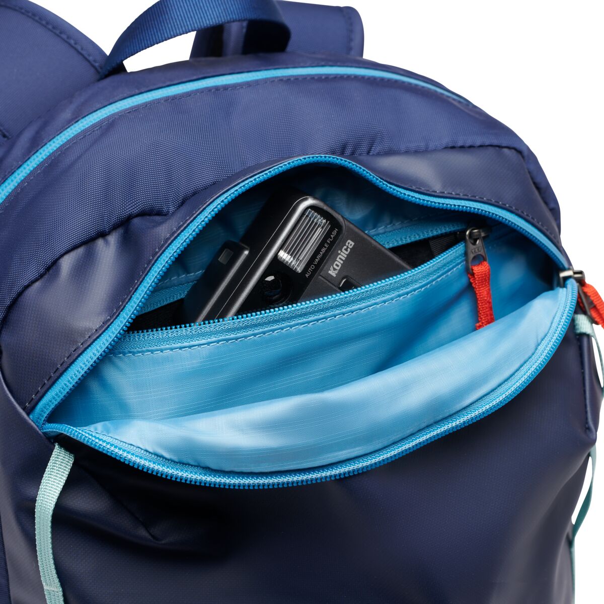 Cotopaxi Vaya 18L Lightweight Travel Backpack - Water-Resistant Daypack for Hiking, Commuting & Everyday Use - Cada Dia Collection in Maritime Blue