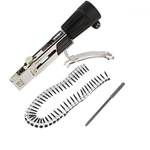 Power Drill Screw Chain Adapter Kit - 3pcs Automatic Screw Spike Adapter for Electric Drill (41mm-46mm Chuck Range) - Woodworking Tool for DIY Projects, Furniture Assembly & Construction Work