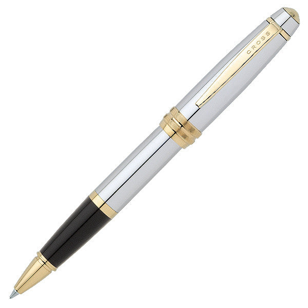 Cross Bailey Selectip Rollerball Pen - Medalist Chrome & Gold Finish - Premium Writing Instrument for Office, School & Gift Giving