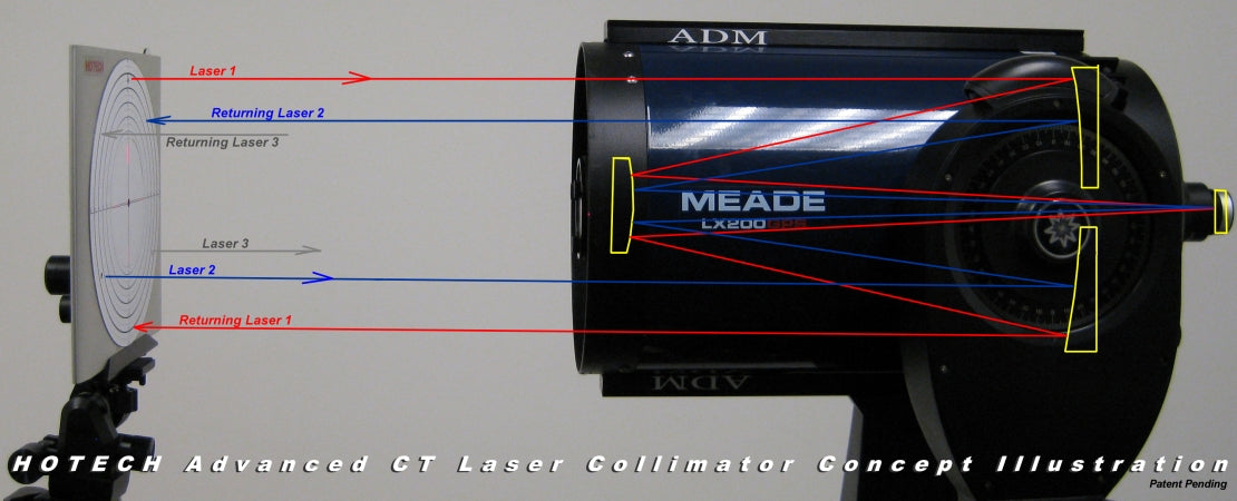 Premium CT Laser Collimator for Cassegrain Telescopes - High Precision Alignment Tool for Astronomy Enthusiasts | Perfect for Stargazing & Astrophotography
