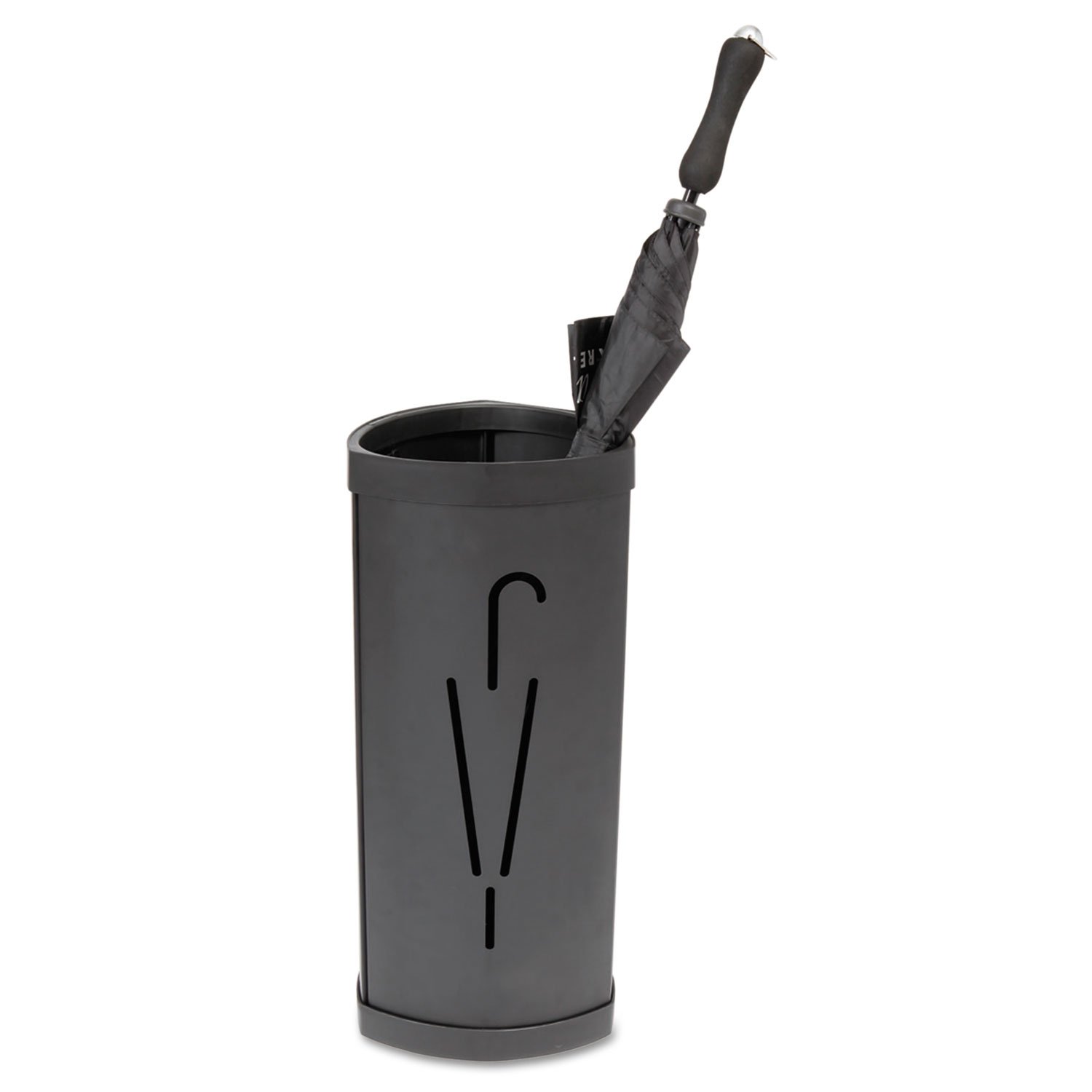 PMTRIA2N Heavy Duty Black Triangular Umbrella Stand - 10.25