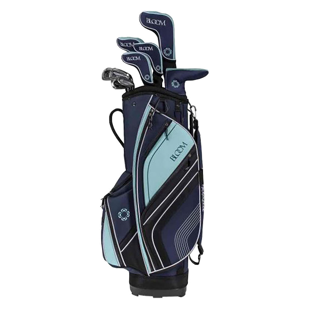 Cleveland Bloom 16-Piece Women's Complete Golf Club Set with Bag - Perfect for Beginners & Intermediate Female Golfers | Ideal for Driving Range, Course Play & Golf Tournaments