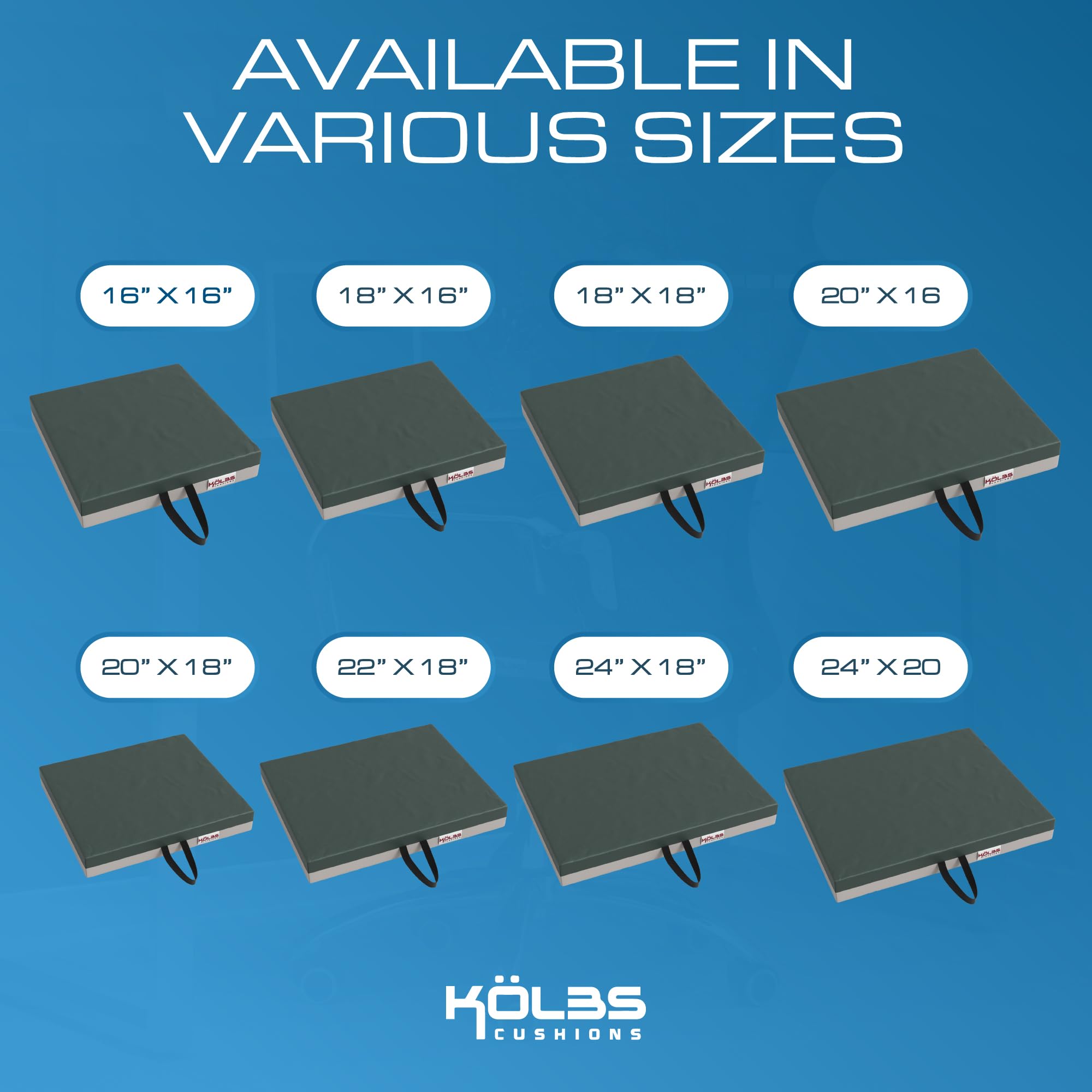 Kolbs Gel Extreme Wheelchair Cushion - 28