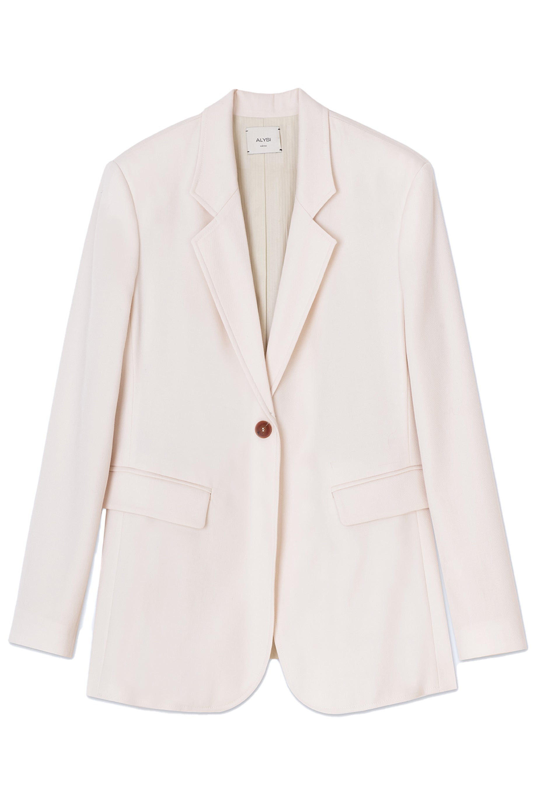 Alysi Meringa Women's White Blazer - Elegant Office Wear & Business Casual Jacket for Professional Women | Perfect for Work, Meetings, and Formal Events