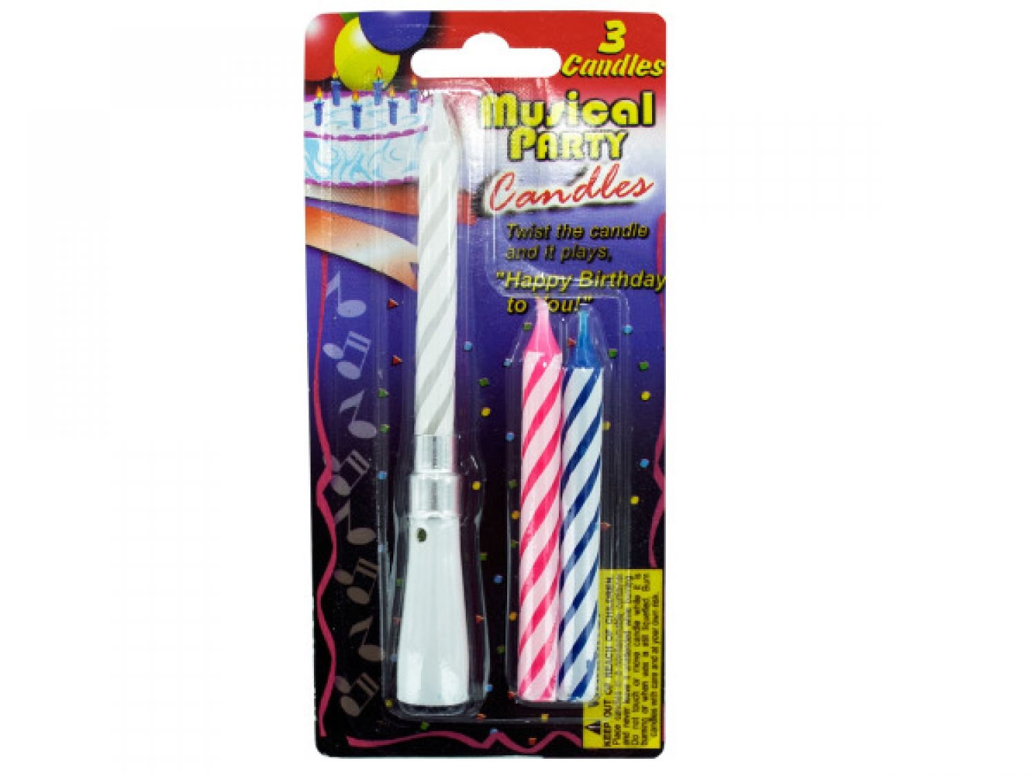 Bulk Musical Party Candles - Set of 48 Birthday Cake Candles for Celebrations, Weddings & Special Events | Party Supplies & Decorations
