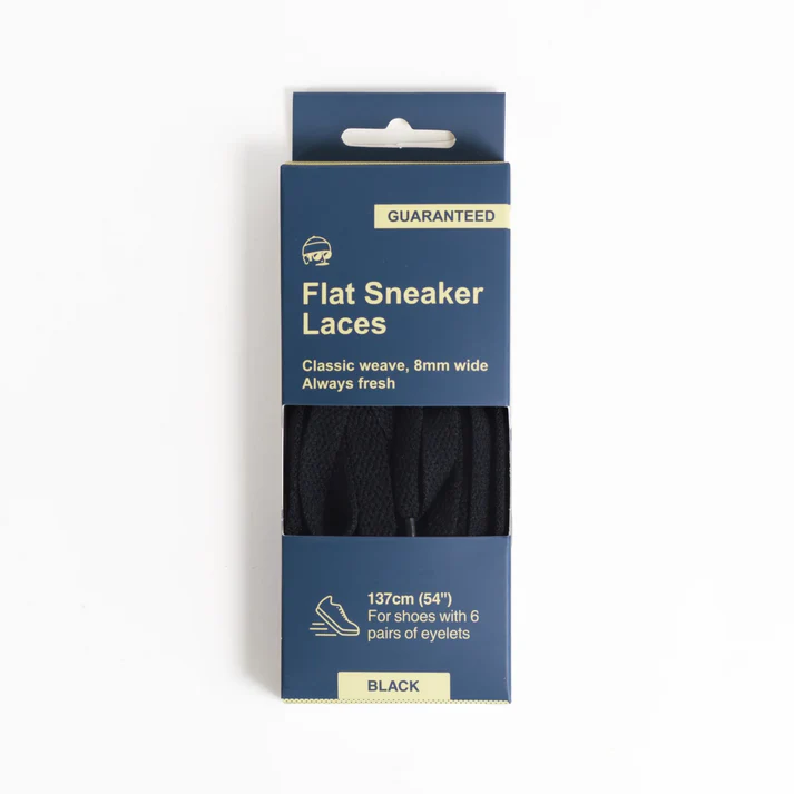 Adventure Andy Flat Sneaker Laces - Durable Cotton Shoelaces for Running, Walking & Casual Wear - Perfect for Sneakers, Athletic Shoes & Everyday Footwear