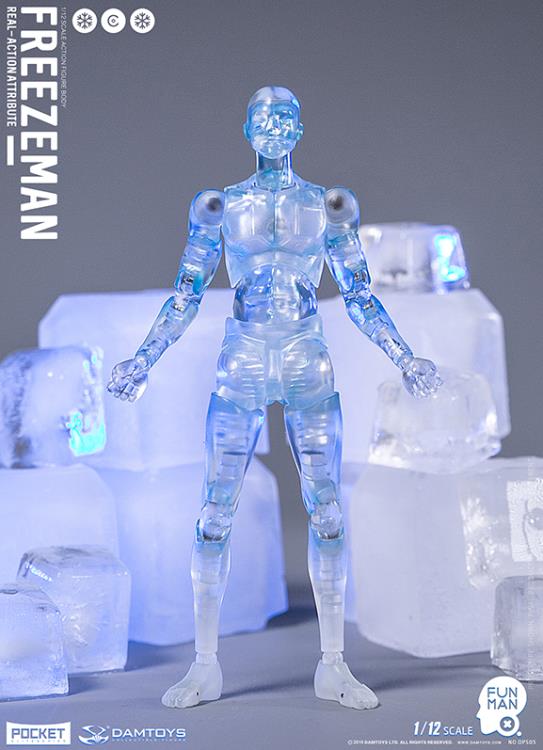 1/12 Scale Freezeman Action Figure by Damtoys - Highly Articulated Pocket Elite Collectible for Display & Photography | Perfect for Fans, Collectors & Diorama Scenes