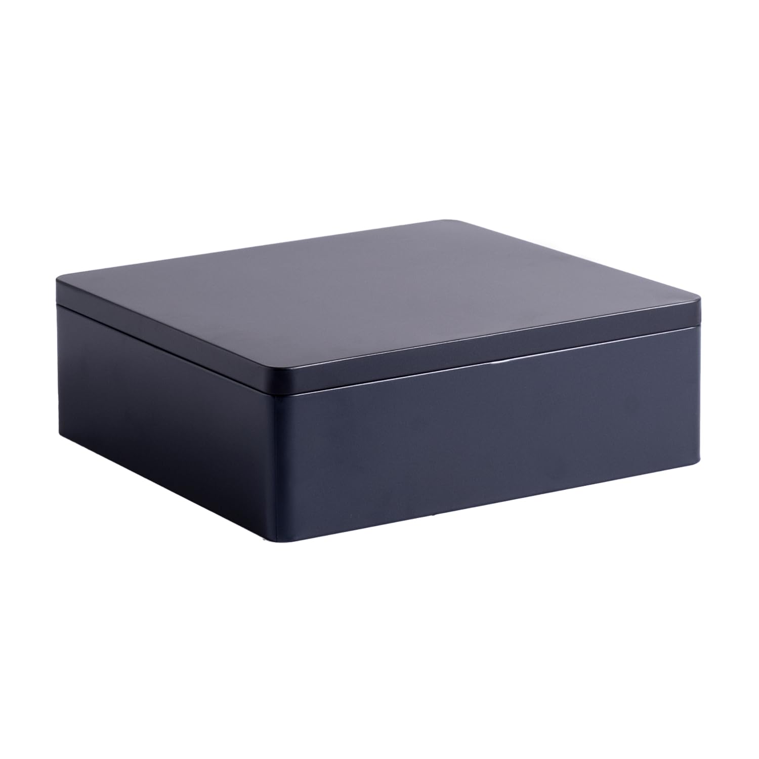 Premium Airtight Food Storage Containers - Square Metal Tin Box for Kitchen Pantry Organization (Mysterious Black) | Perfect for Dry Goods, Cookies, Tea & Spice Storage