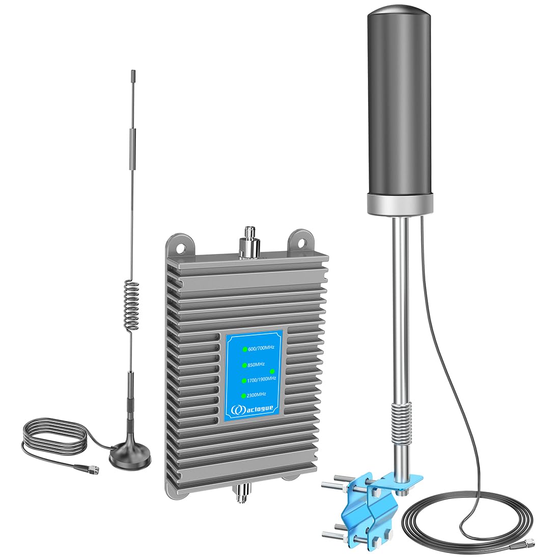 5G 4G LTE Cell Phone Signal Booster for Car, Truck, RV - Omni-Directional Antenna Kit Compatible with AT&T, Verizon, Sprint & All US Carriers (FCC Approved) - Improve Calls & Streaming While Driving