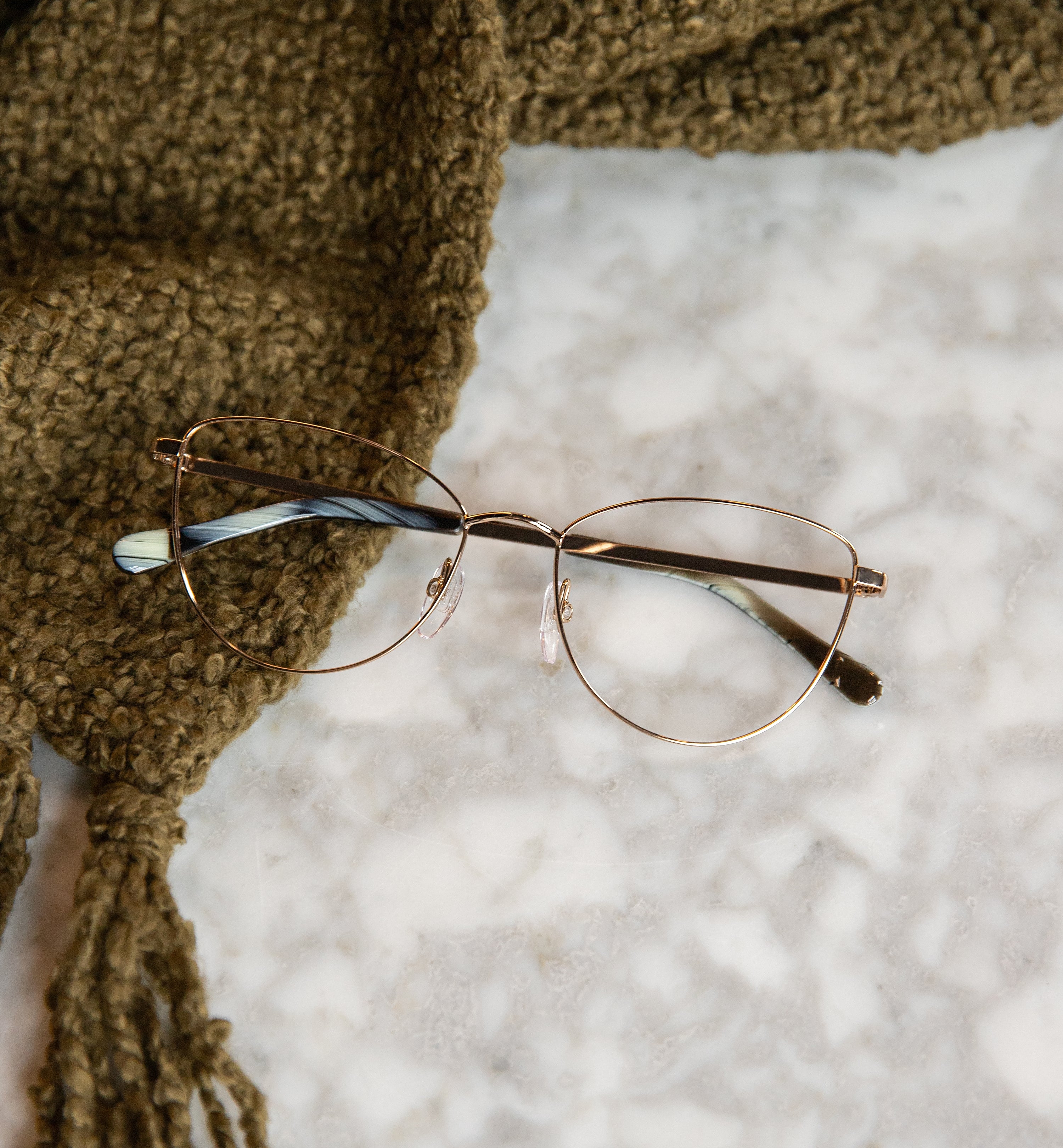 Premium Percale Eyeglasses - Lightweight & Durable Glasses for Men & Women - Fashionable Reading & Computer Eyewear for Work & Daily Use