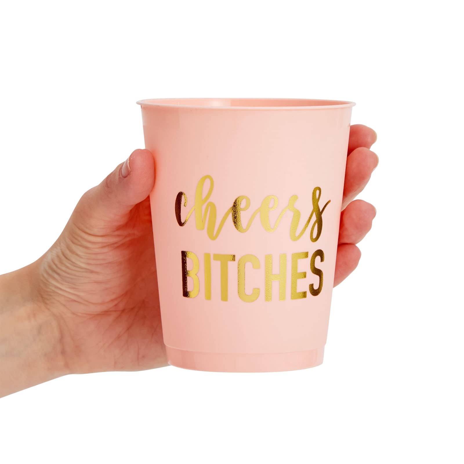 BLUE PANDA 16-Pack Reusable Bachelorette Party Cups - 16oz Bride & Bridesmaid Cups for Wedding Showers, Bachelorette Favors & Bridesmaid Gifts (Future Mrs + Cheers Design) - Perfect for Bridal Parties, Girls' Night Out & Wedding Celebrations