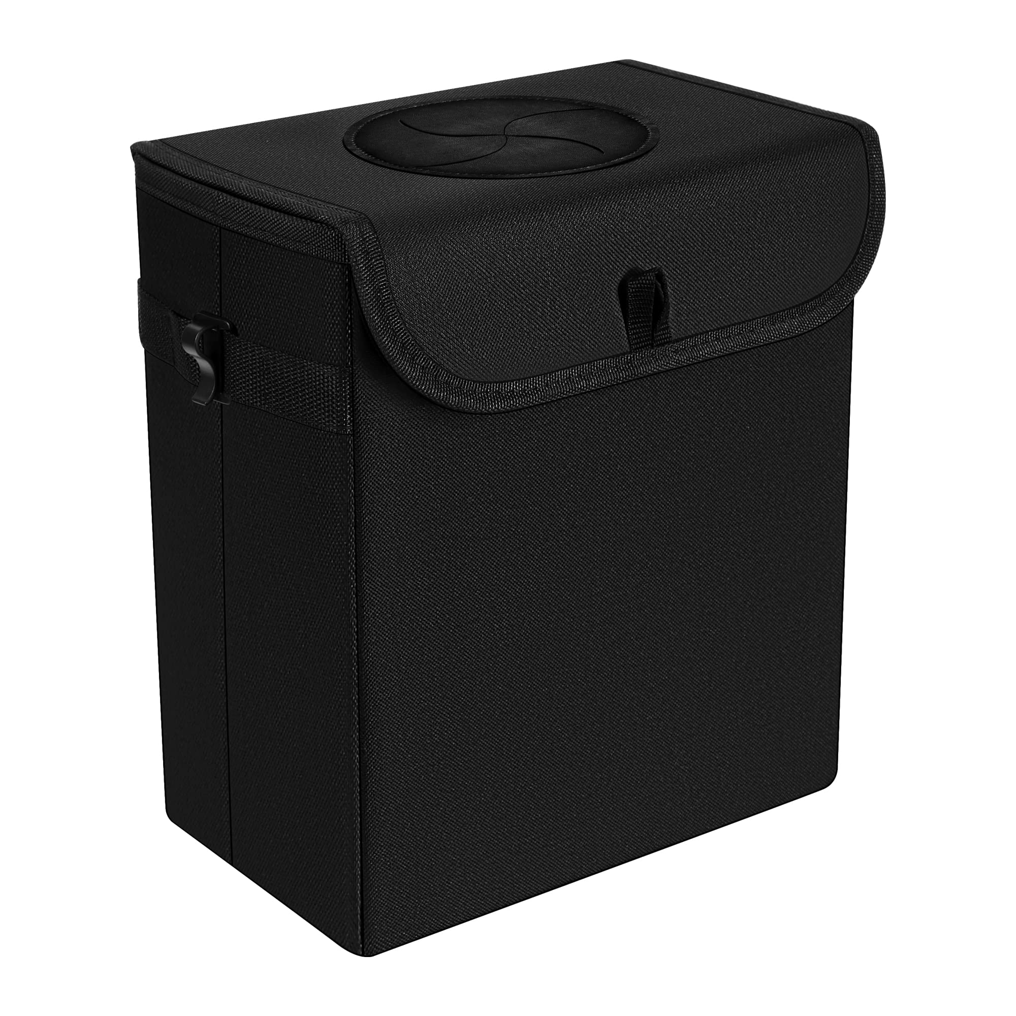 Leak-Proof Car Trash Can with Lid - Waterproof Vehicle Garbage Bin & Organizer for Cars, SUVs, Trucks - Perfect for Road Trips, Commuting & Keeping Your Car Clean