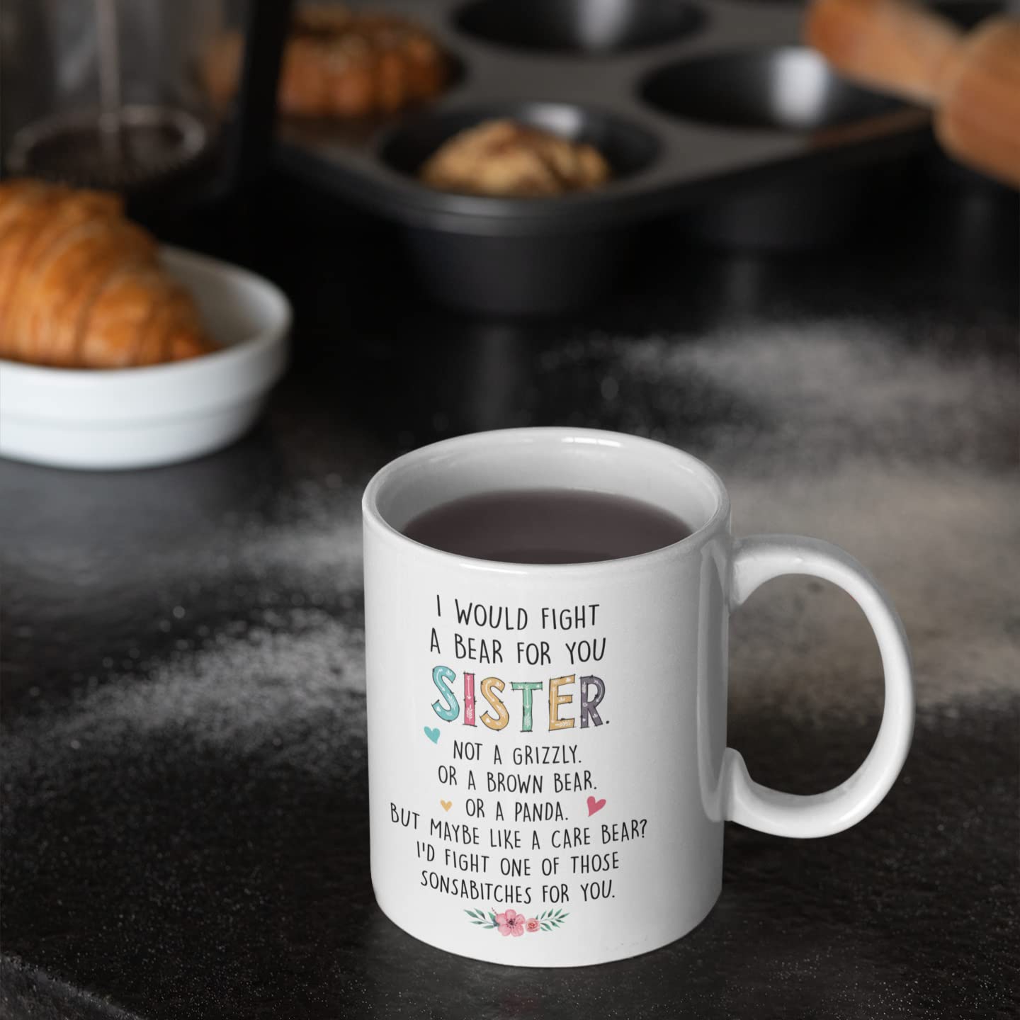 Custom Sister Coffee Mug - Personalized Gift for Women - Birthday, Christmas