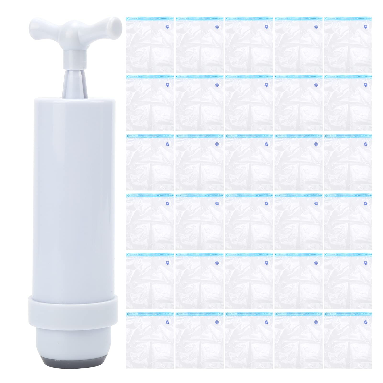 3D Printer Filament Dryer Box & 30Pcs Reusable Plastic Storage Bags with Air Pump for Filament Moisture Protection - Perfect for 3D Printing Studio, Factory & Home Workshop Use