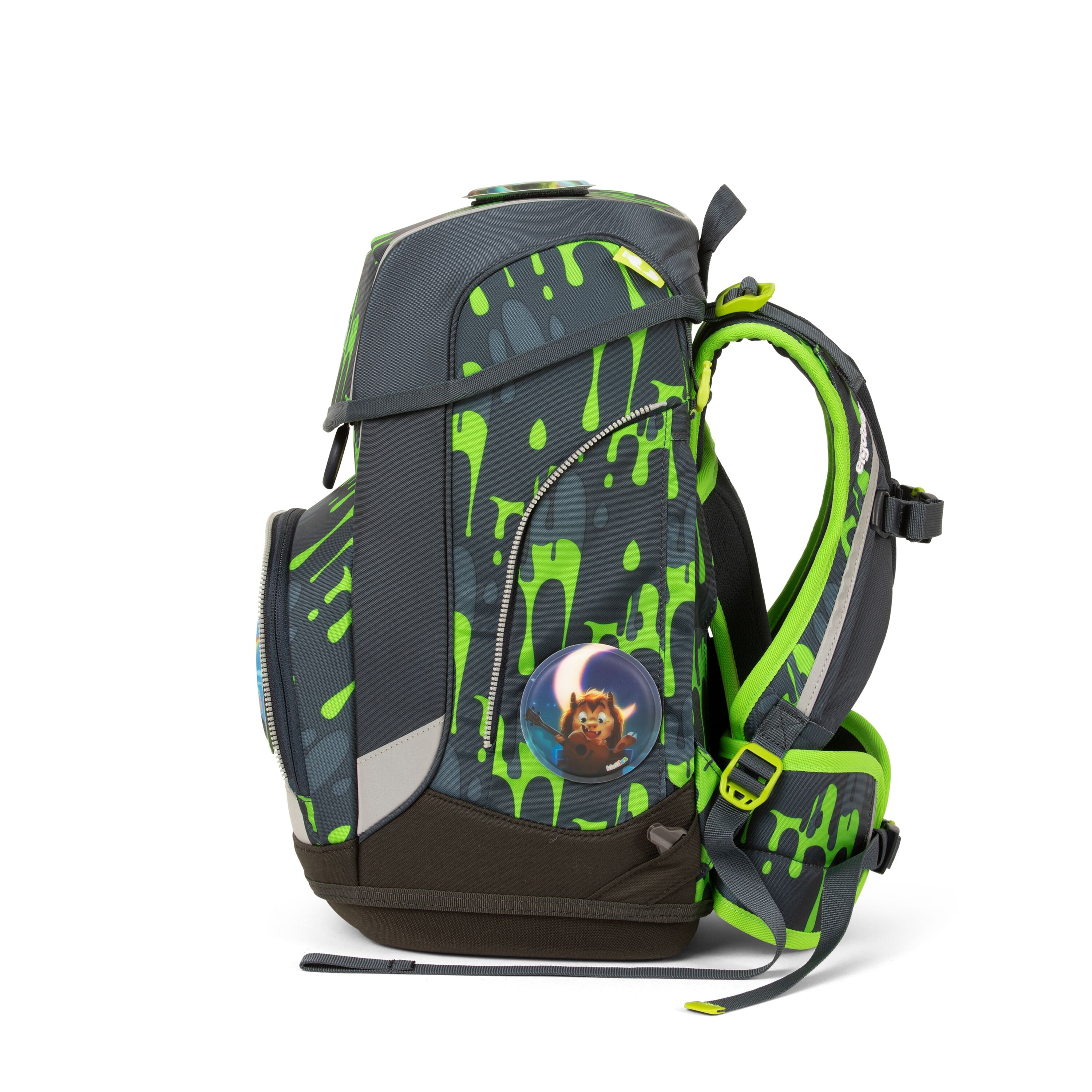 Ergobag SET Cubo 5-Piece School Backpack with Glibbbär - Perfect for Kids' School, Travel & Outdoor Adventures