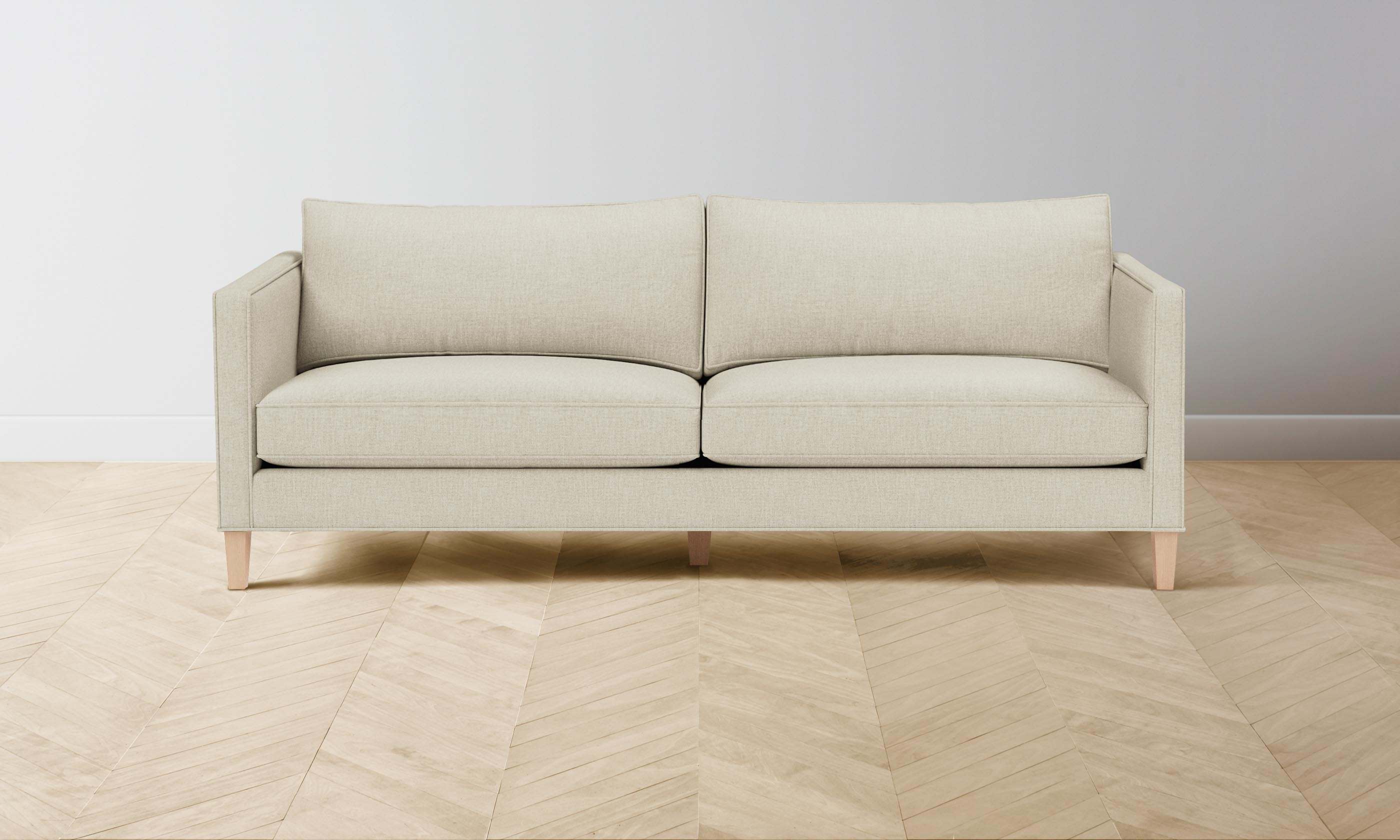 Crosby Sofa - Performance Linen Weave Prairie Fabric - Modern Living Room Furniture for Home Decor | Perfect for Family Gatherings & Relaxation