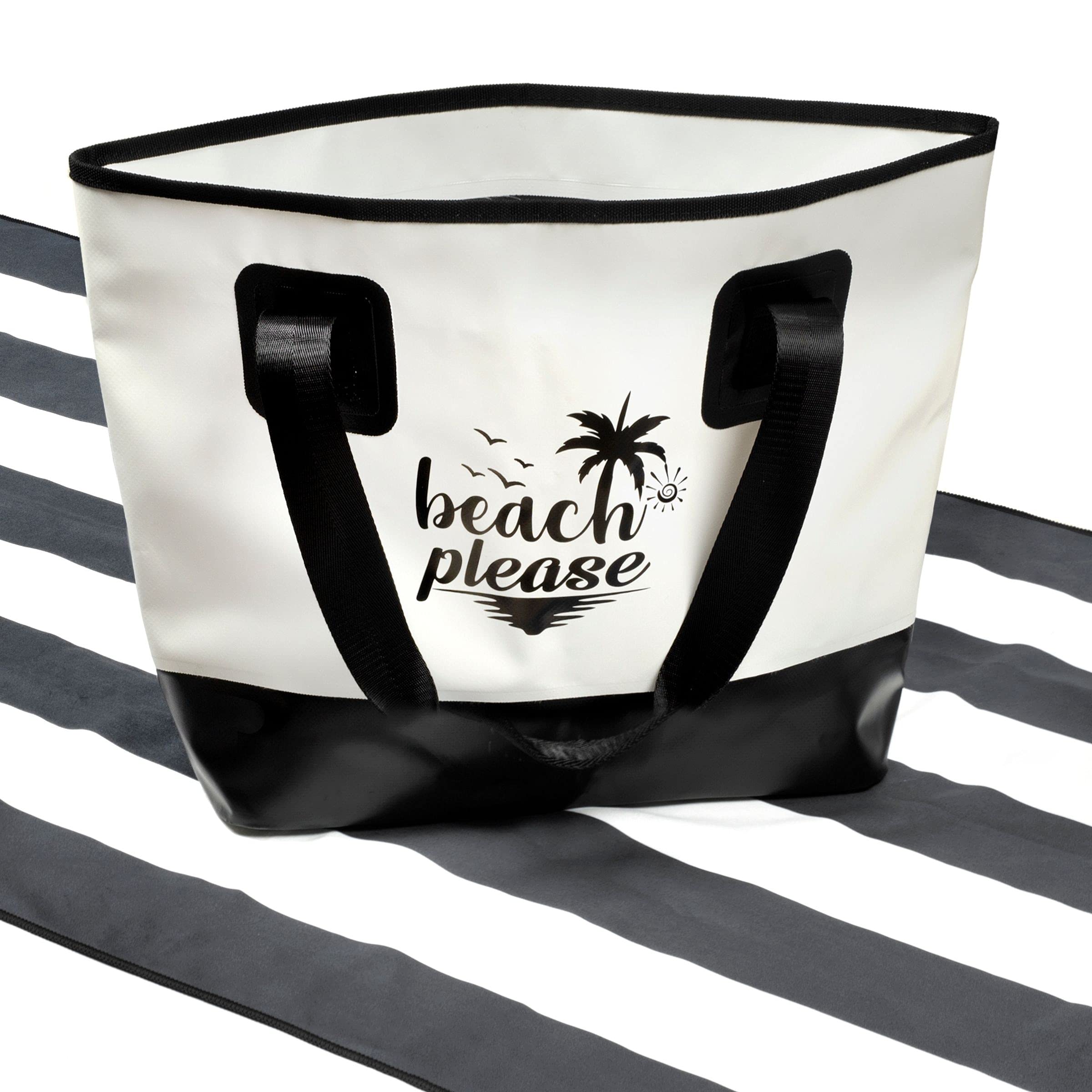 **Waterproof Sandproof Beach Bag - Large Tote for Swimming, Travel & Outdoor Activities | Durable & Stylish Beach Essentials for Women & Men**
