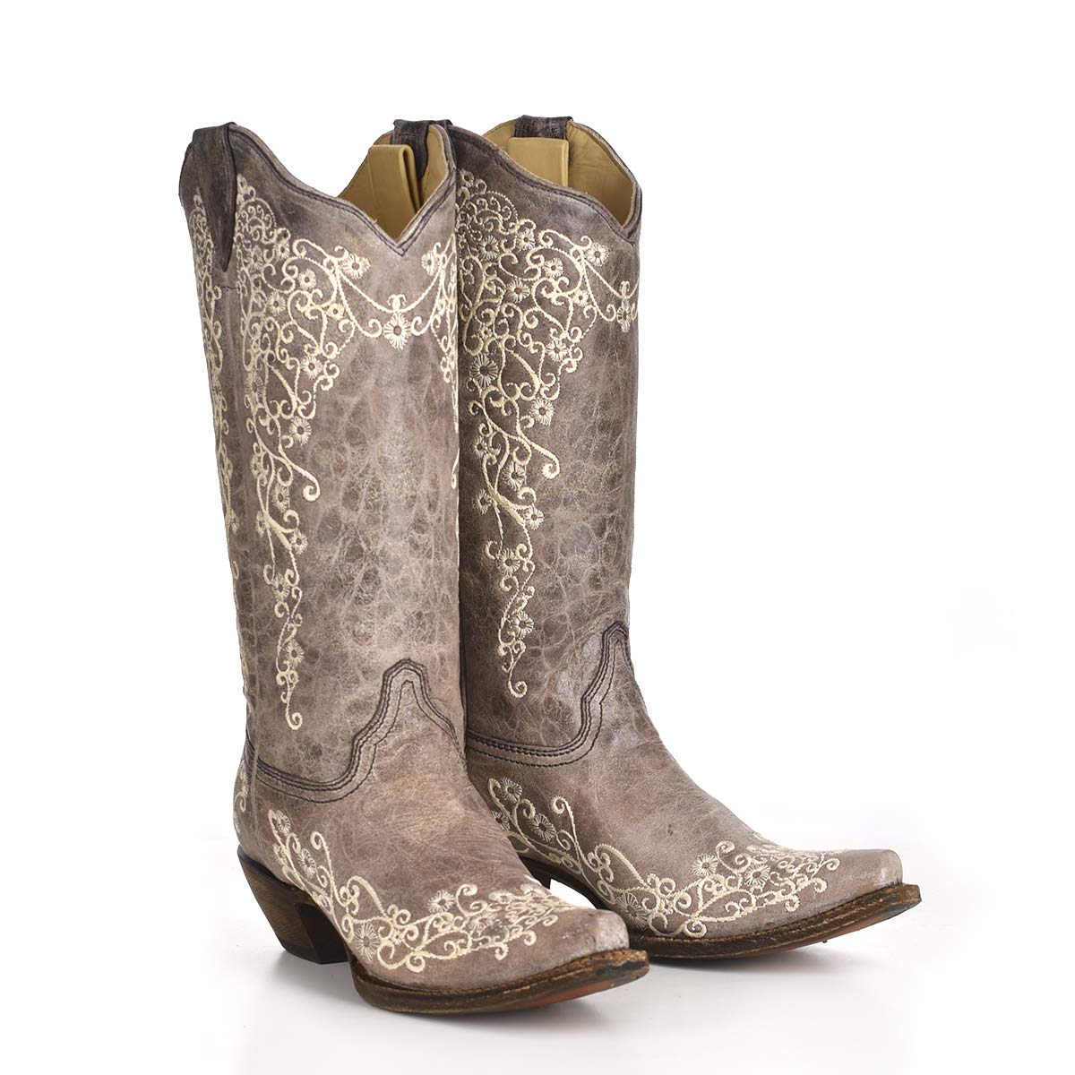 Floral Embroidery Cowboy Boots for Women - Stylish Western Corral Boots for Country Rides, Concerts & Fashion Outfits