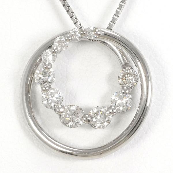 18K White Gold Diamond Necklace for Women - Elegant & Timeless Jewelry Gift for Weddings, Anniversaries & Special Occasions