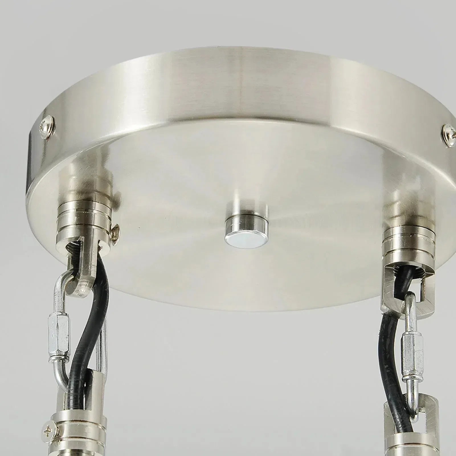 2-Light Raindrop Round Chandelier - 5 Inch Modern Crystal Ceiling Fixture for Dining Room, Bedroom & Entryway Lighting
