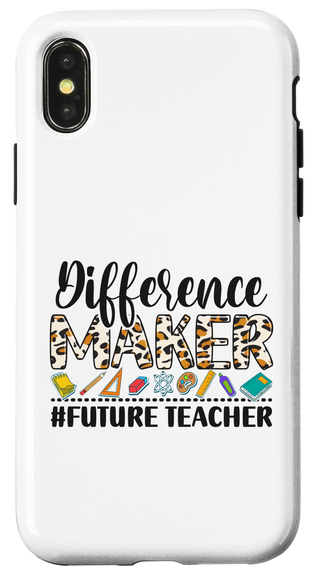 iPhone X/XS Case - Shockproof Slim Protective Cover for Future Teachers & Students - Perfect for Classroom, School & Daily Use