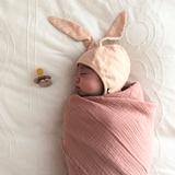 Ely's&Co. 100% Cotton Muslin Swaddle Blankets for Babies (2 Pack) - Soft & Breathable for Newborn Swaddling, Nursing Cover, Stroller Blanket