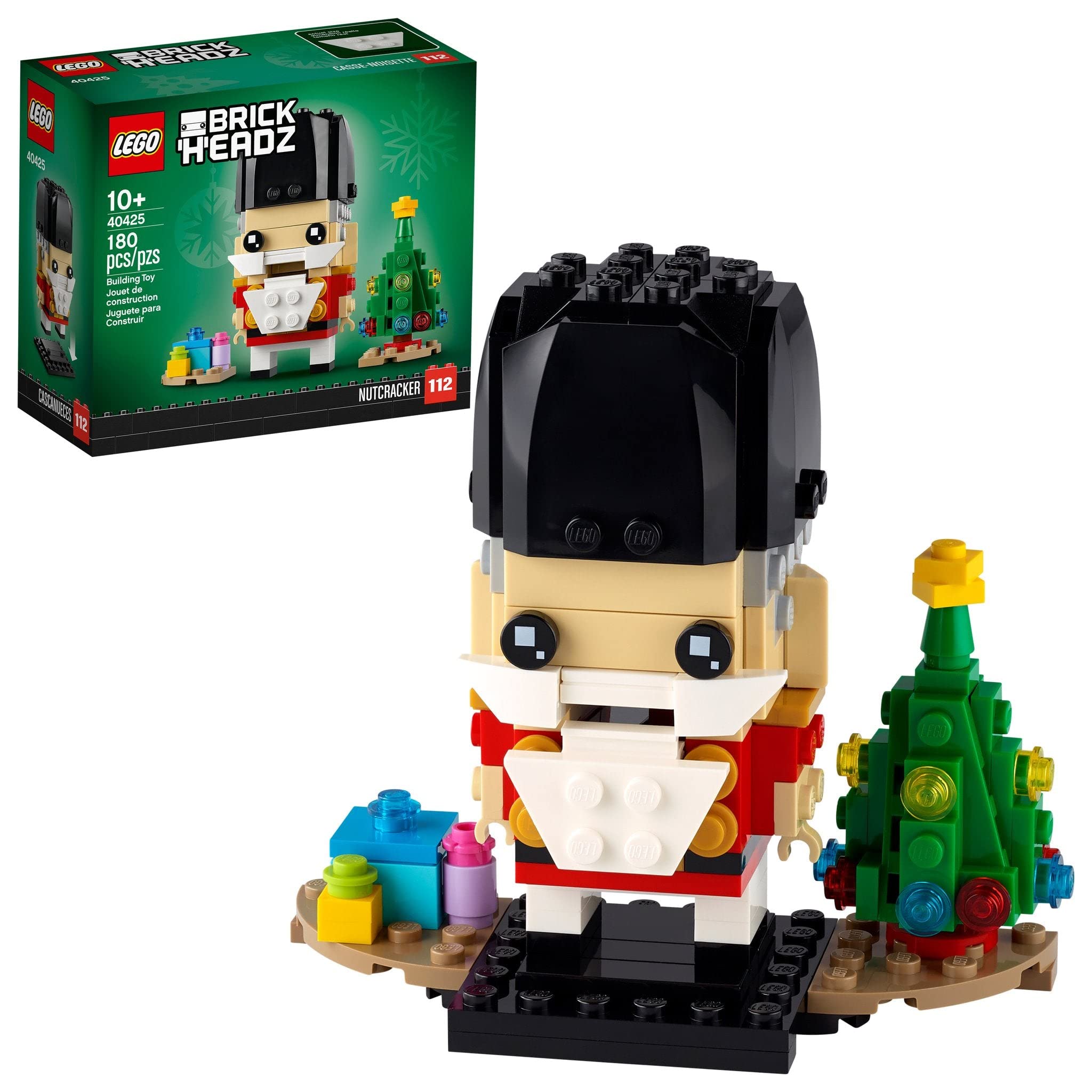 LEGO BrickHeadz Nutcracker Limited Edition 40425 Building Kit - Collectible Christmas Holiday Decoration & Gift for Fans