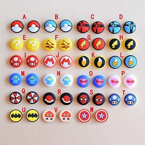 Analog Silicone Thumb Grip Set, Joystick Cap Cover for Nintendo Switch & Switch Lite Joy-Con Controllers - Ergonomic Non-Slip Design (4-Pack) - Perfect for Gaming, Travel, and Long Play Sessions