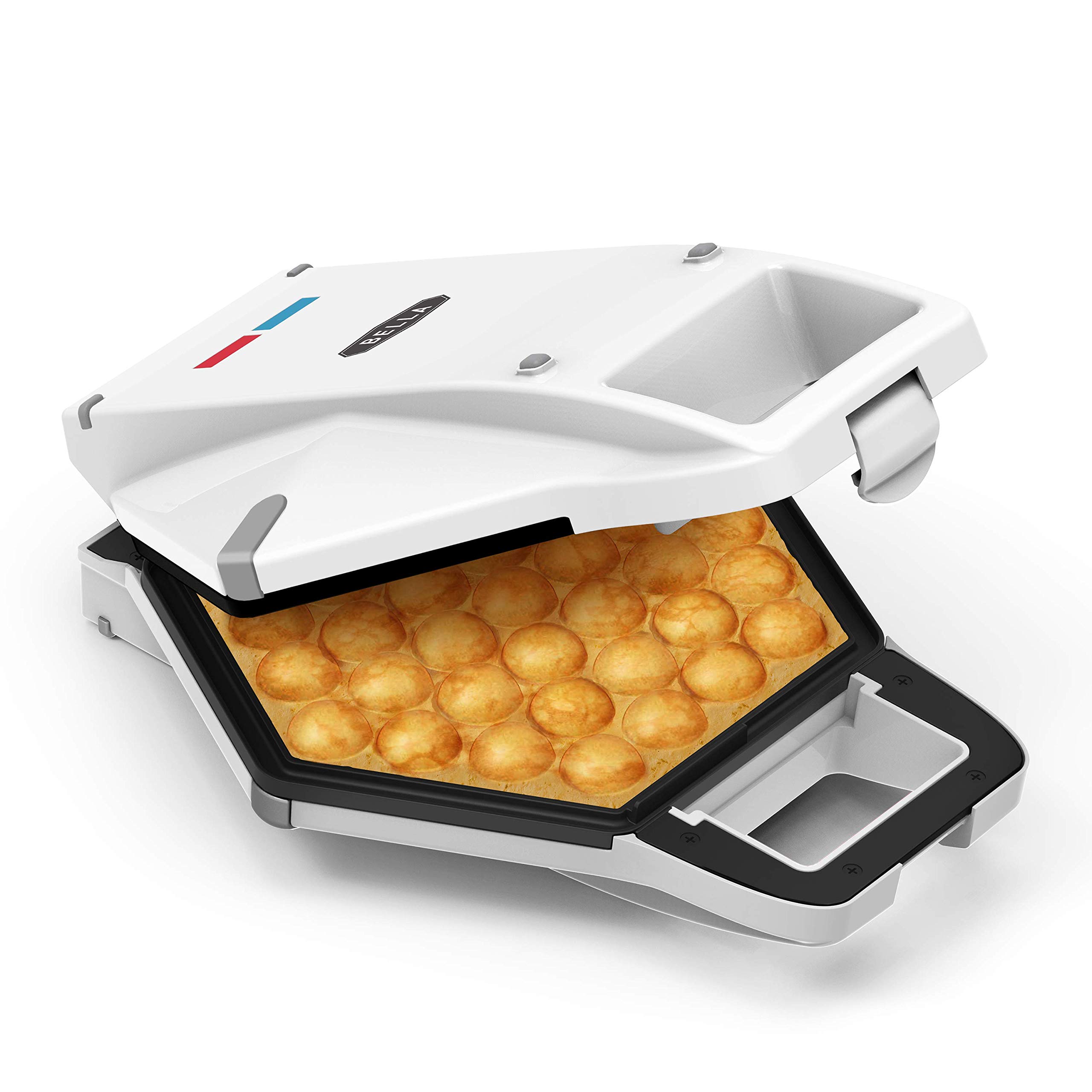 BELLA 17175 Bubble Waffle Maker - Non-Stick Coating, Easy to Clean, 120V with Cone Rack - Perfect for Hong Kong Style Egg Puffs, Breakfast & Dessert - Great for Home, Parties & Cafes
