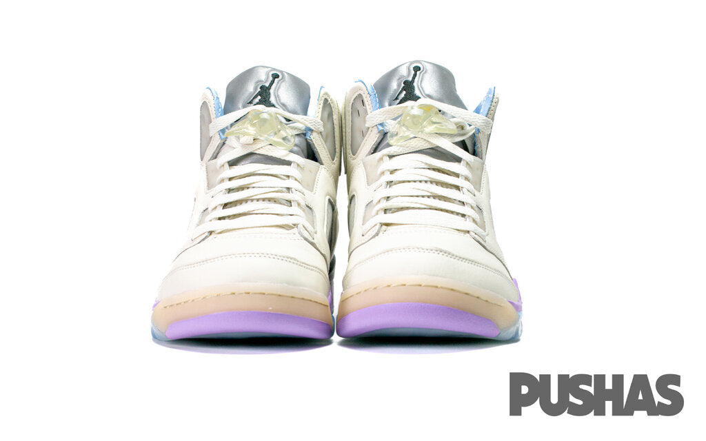 Air Jordan 5 Retro x DJ Khaled We The Best 'Sail' Basketball Shoes (2022) - Men's Sneakers for Streetwear & Casual Wear