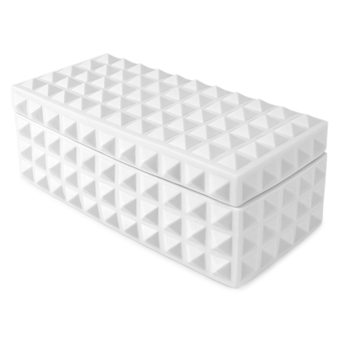 Charade Square Studded Box - Elegant Jewelry Storage for Necklaces, Rings & Earrings | Perfect for Travel, Home & Gift Giving