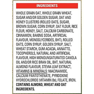 General Mills Oatmeal Crisp Maple Nut Flavor Cereal - 12 Pack (460g/16oz Each) | Crunchy Breakfast Cereal with Natural Maple & Nut Flavors | Imported from Canada | Perfect for Family Breakfast, Office Snacks & Healthy Morning Meals