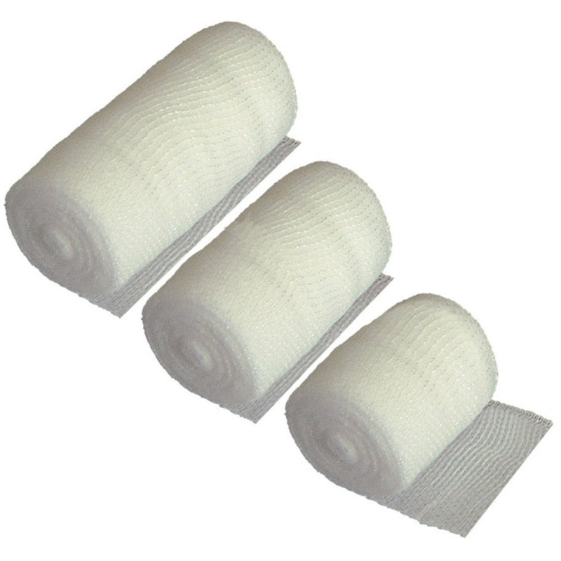 Maxiplast Conforming Gauze Bandage Rolls - Self-Adhesive, Breathable & Stretchy for Wound Care, First Aid, and Sports Injuries (10 Pack) - Ideal for Home, Hospital, and Emergency Kits