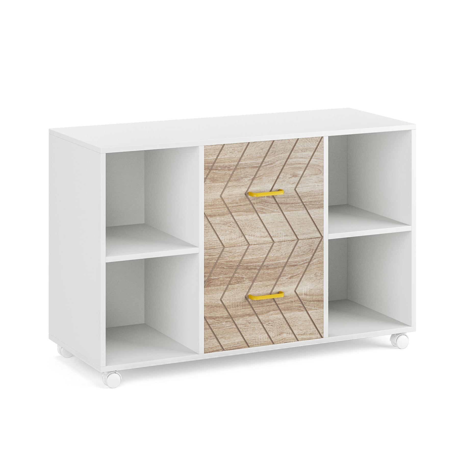 2 Drawer File Cabinet - Large Mobile Letter Size Filing Cabinet with Locking Wheels for Office, Home, or School Organization and Document Storage