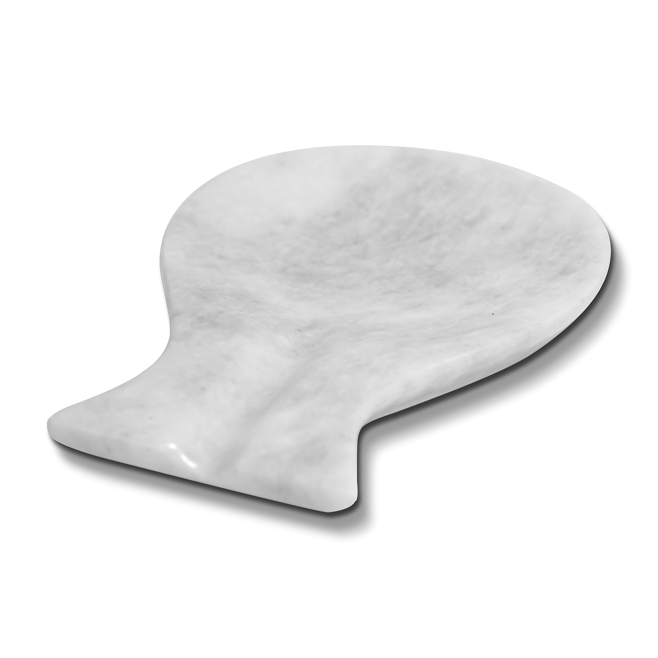 Premium Handmade Cloud White Marble Spoon Rest - Elegant Kitchen Counter Organizer, Spatula Holder & Unique Housewarming Gift for Cooking Enthusiasts - Perfect for Modern Kitchens & Dinner Party Hosting