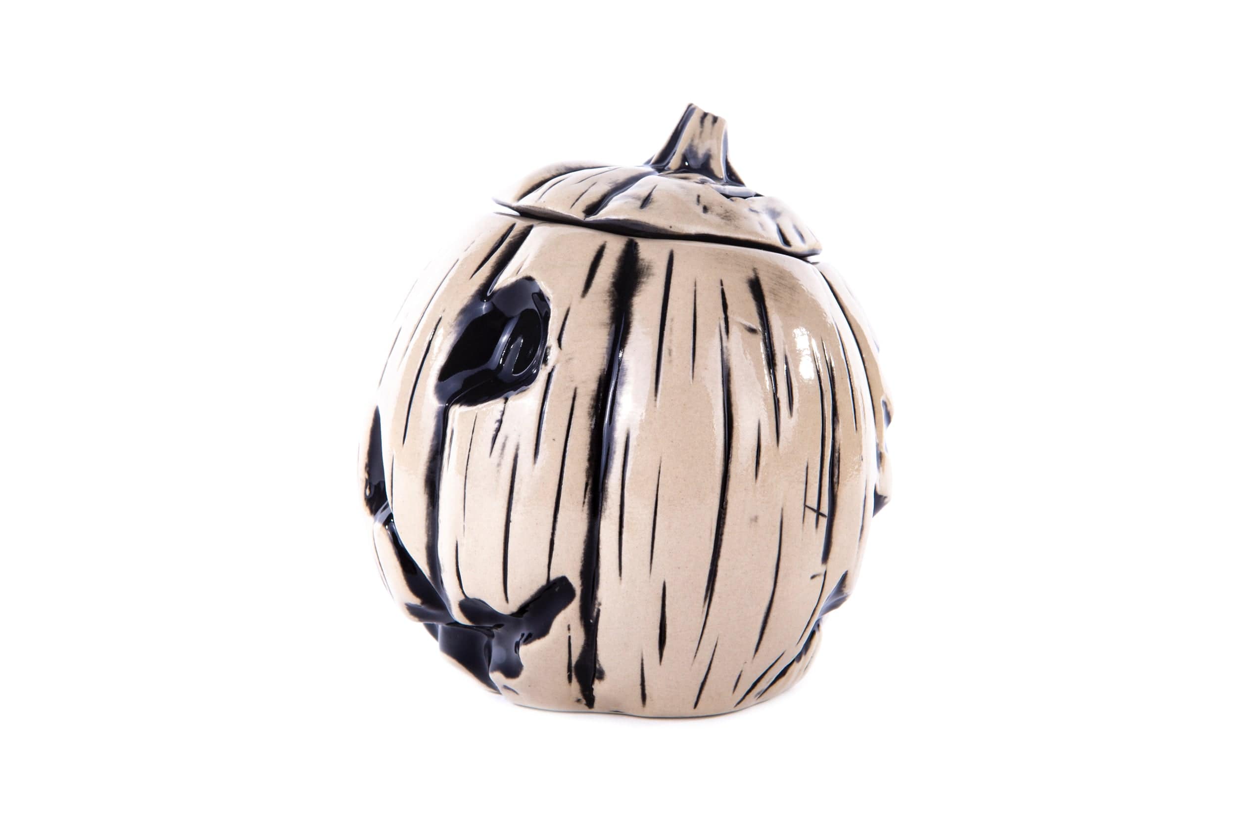 Halloween Tiki Mug (Beyond Fest Black) - Spooky Ceramic Cup for Halloween Parties, Themed Events & Tropical Drink Serving