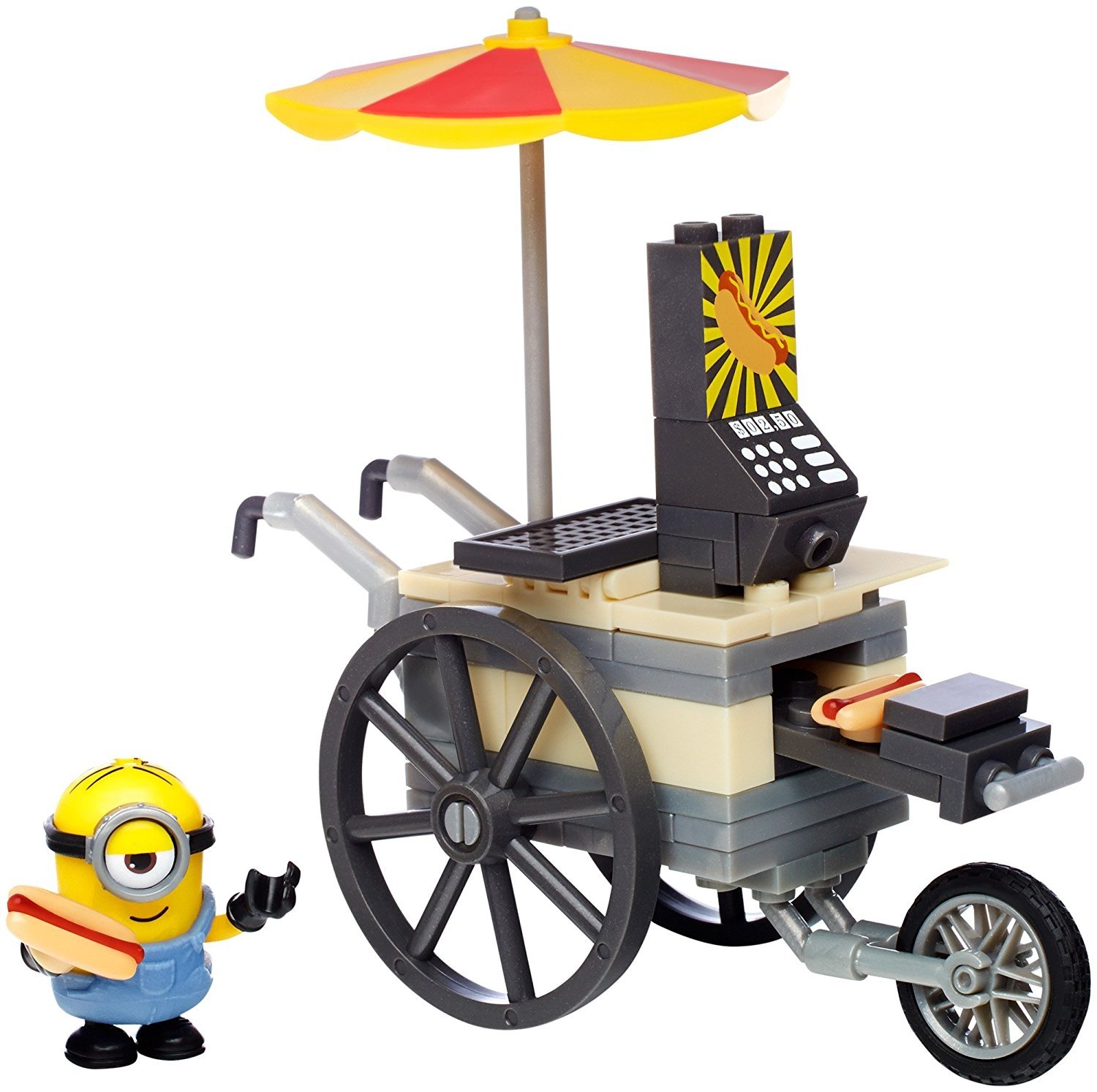 Minions Movie Mega Bloks Building Toy Set - Flying Hot Dog Minion Figure for Kids & Collectors | Perfect for Birthday Gifts & Playtime Fun