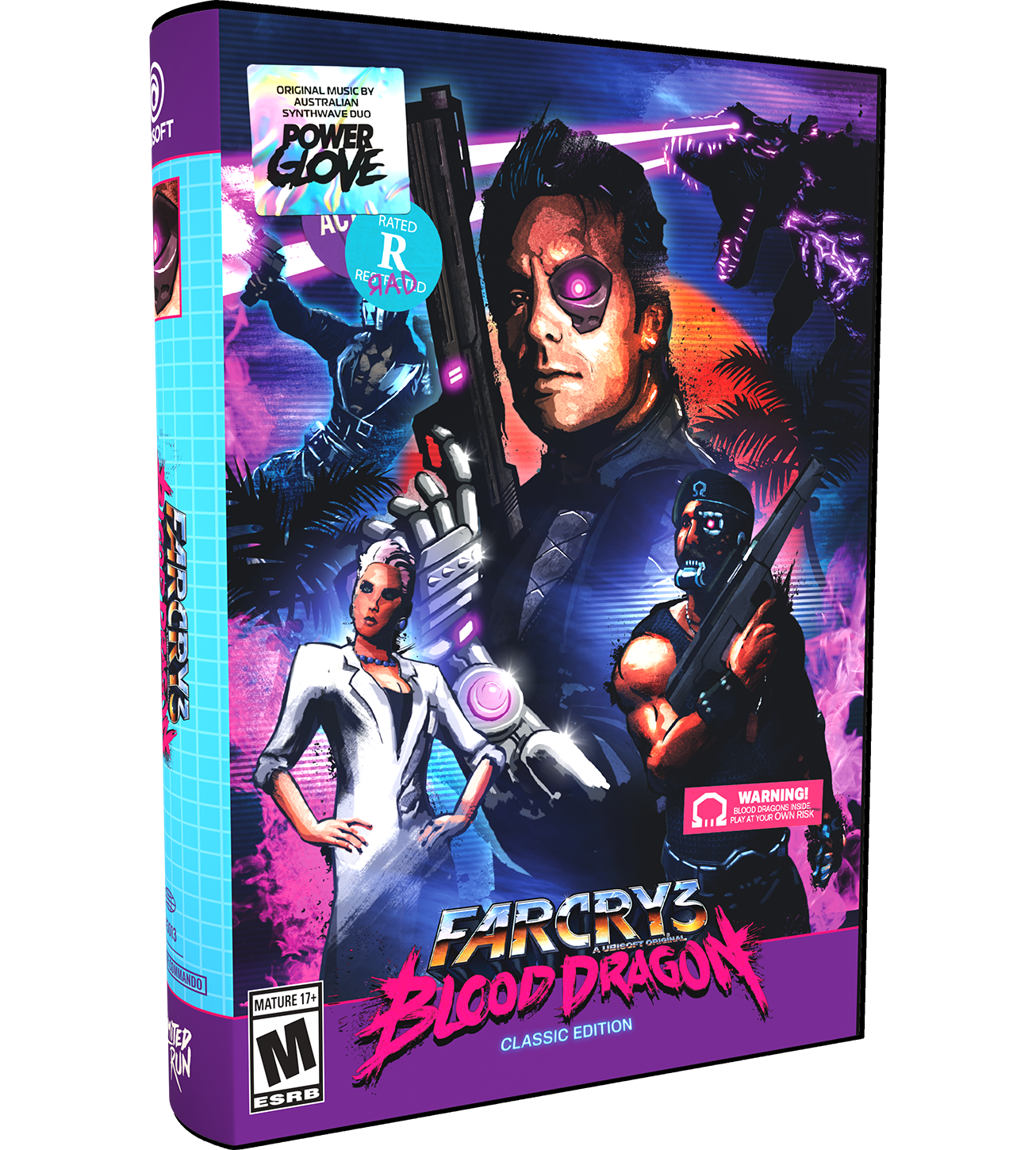 Far Cry 3 Blood Dragon VHS Edition - Limited Convention Exclusive for PS4 & Xbox - Perfect for Retro Gaming Collectors and 80s Nostalgia Fans