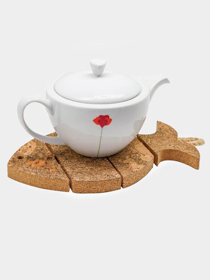 Natural Cork Trivet - Heat Resistant & Eco-Friendly Kitchen Hot Pad for Pots, Pans, and Serving Dishes - Perfect for Dining Tables, Countertops, and Outdoor BBQ