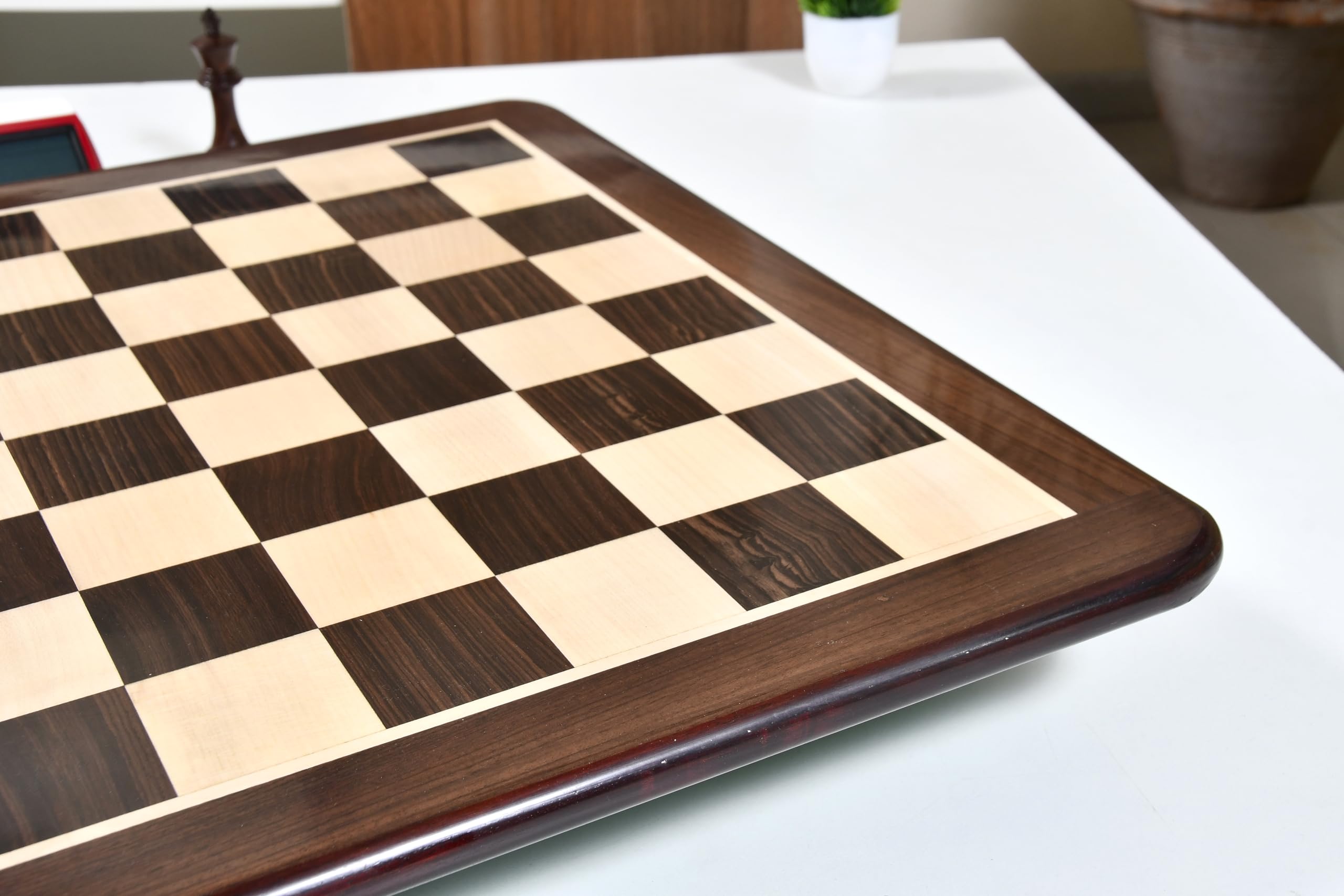 21'' Premium Wooden Chess Board Game - Handcrafted Indian Rosewood Chessboard with 55mm Squares | Perfect for Tournaments, Home Decor & Gifts