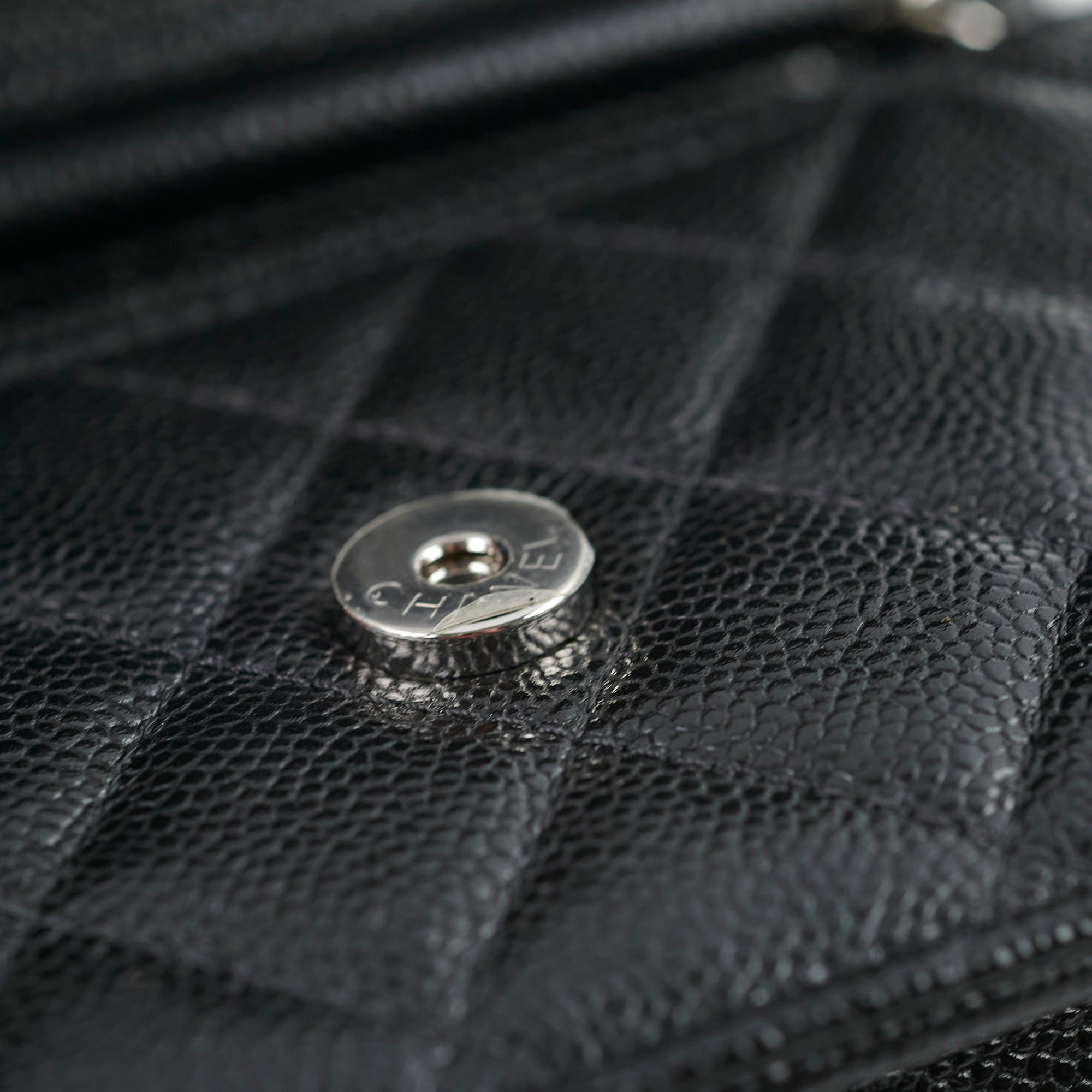 Chanel Mini Wallet On Chain WOC Black Caviar Leather Crossbody Bag - Series 30 | Luxury Designer Handbag for Women, Perfect for Evening Parties & Date Nights